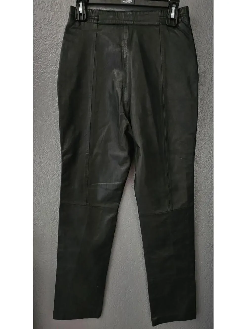 Vintage Women's Excelled Leather Pants Straight Leg Black Size 4 REG Zip Fly - Picture 12 of 16